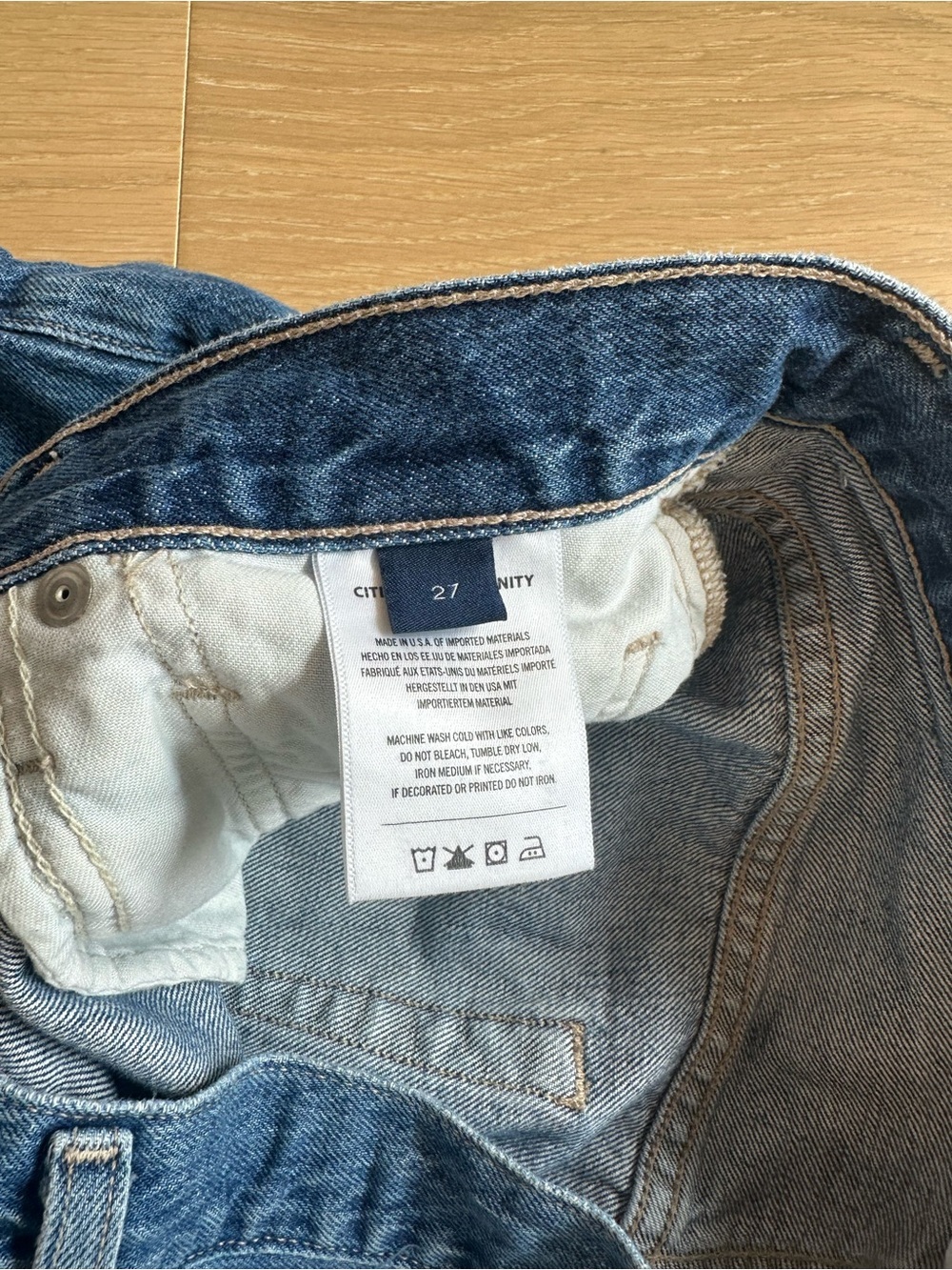 Citizens of Humanity Brynn Trouser Jeans in Atlantis Size 27 Drawstring Wide Leg - Picture 12 of 15